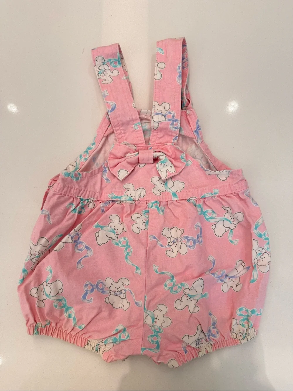 90s Vintage OshKosh B’Gosh Bunny Rabbit Bubble‎ Romper 18M Made in USA